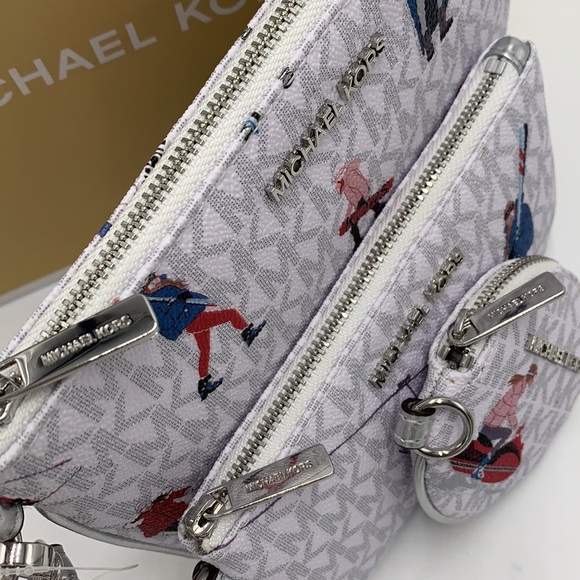 MICHAEL KORS JET SET GIRLS MULTIFUNCTIONAL WRISTLET TRIO BRIGHT WHITE MULTI - Picture 6 of 16